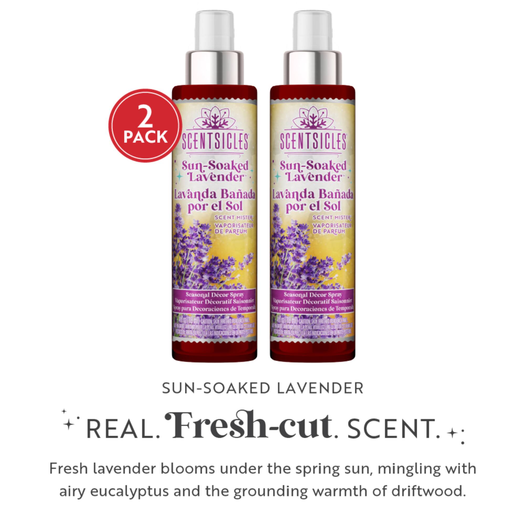 Scentsicles Scent Mister Sun-Soaked Lavender, 2 pack